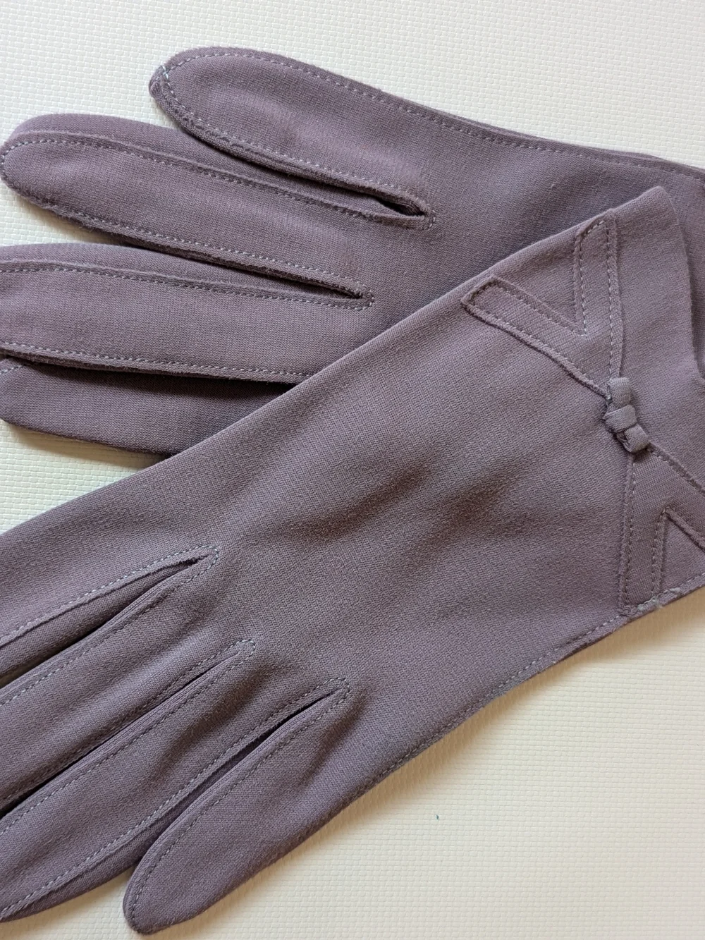 Van Raalte Grey & Cream Vintage Gloves (Two Pair)